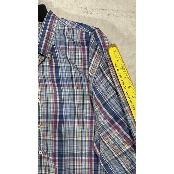 peter millar long sleeve button down Blue Multicolor Long Sleeve Men’s 2XL - Picture 7 of 11